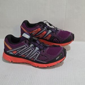 Salomon X-mission 3 Women's Vibrant Purple and Orange Shoes Size 8.5